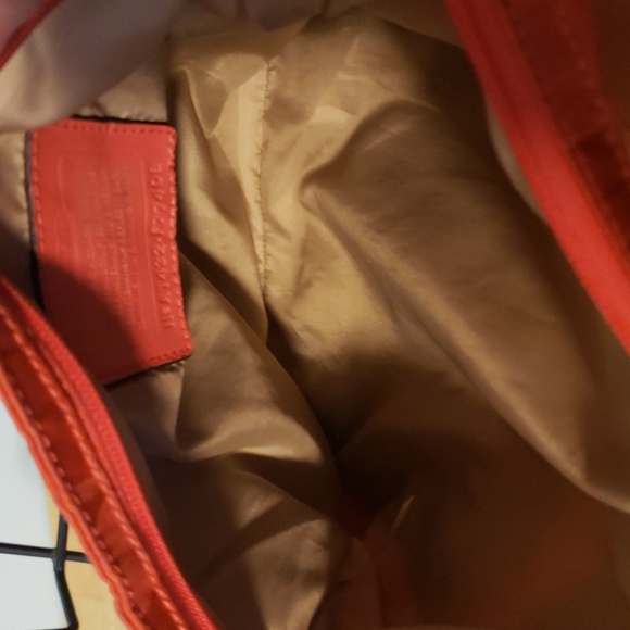 Coach Vibrant Orange Crossbody  10"x10" Washable Vinyl     (#76) - Picture 11 of 11
